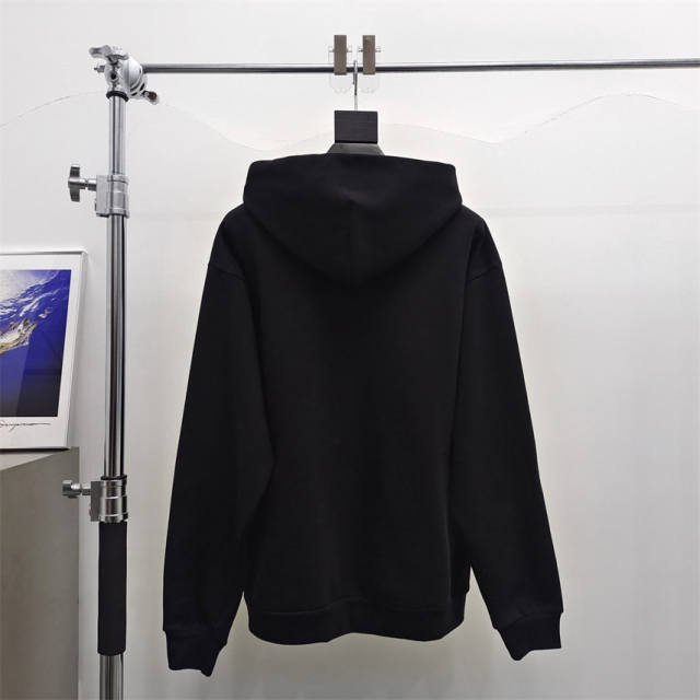 1:1 Quality Sp5der Love Rhinestone Glitter Spider Web Print Hoodie