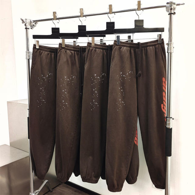 1:1 quality Spider Araignee Hoodie & Pants Set Brown