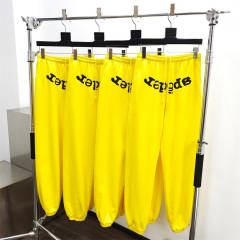1:1 Quality Spider Hoodie & Pants Set Yellow