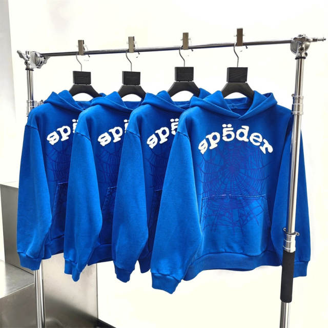 1:1 Top Quality Blue Spider Worldwide Hoodie / Pants Tracksuit