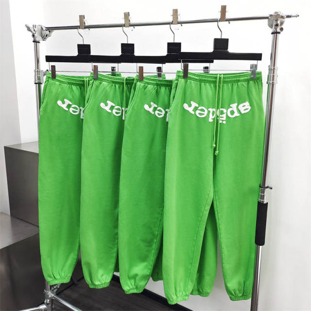 1:1 Quality Spider Spider Worldwide Hoodie / Pants Green Tracksuit