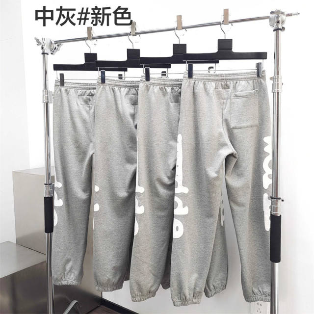 1:1 Quality Spider Star Pentagram Gray Hoodie & Pants Set