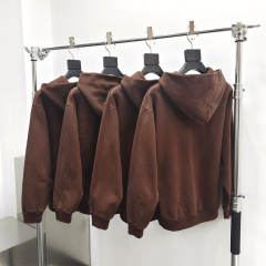1:1 Top Quality Sp5der 555555 Zipped Hoodie Brown