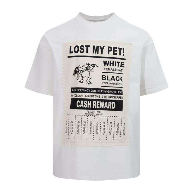 Maison Margiela MM6 T-Shirt Black White