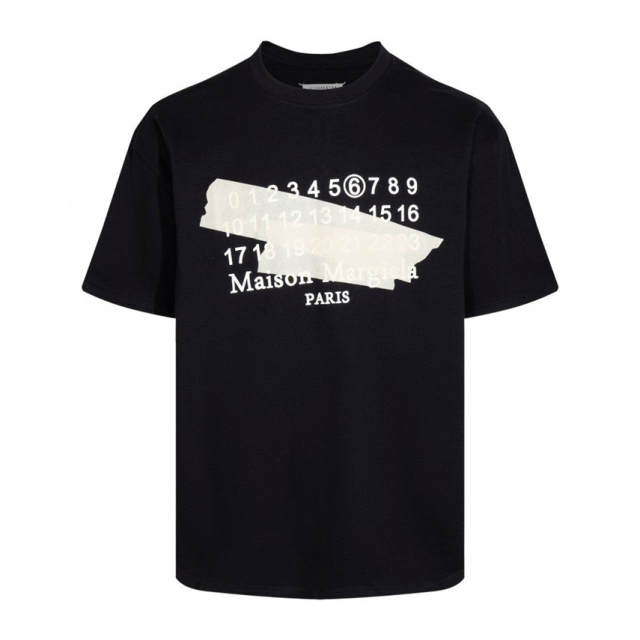 Maison Margiela MM6 T-Shirt Black White