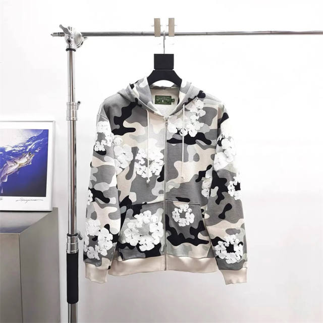 DENIM TEARS PINK CAMO COTTON WREATH HOODIE