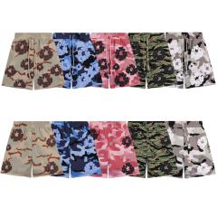 DENIM TEARS PINK CAMO COTTON WREATH T-SHIRT SHORTS SET