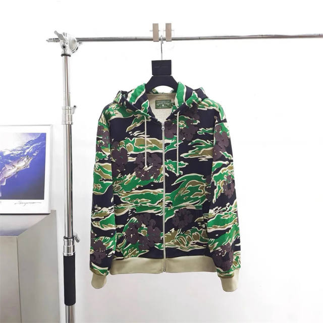 DENIM TEARS PINK CAMO COTTON WREATH HOODIE