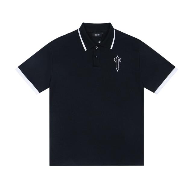 Trapstar Polo T-Shirt Black White