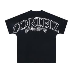 Corteiz Classic Big Logo Tee Yellow Beige Black