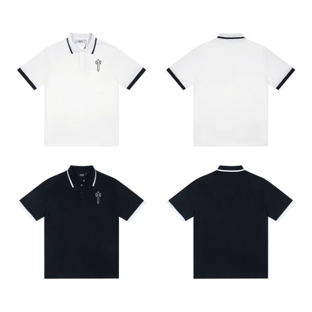 Trapstar Polo T-Shirt Black White