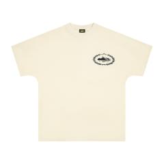Corteiz Classic Big Logo Tee Yellow Beige Black