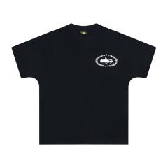 Corteiz Classic Big Logo Tee Yellow Beige Black