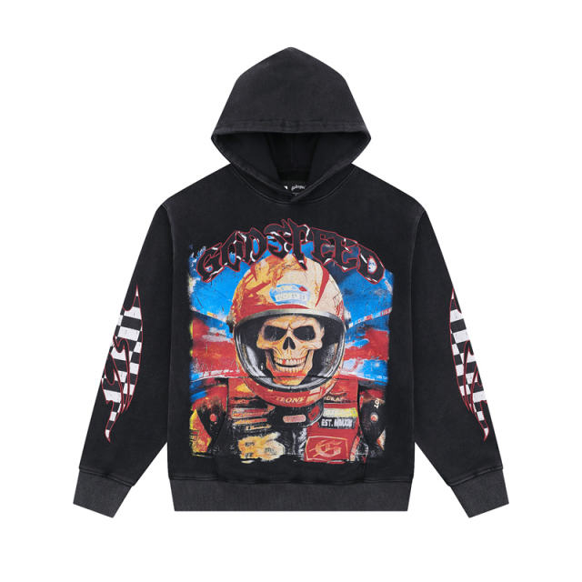 God Speed L.A.G Skeleton Racer Hoodie 2 Colors