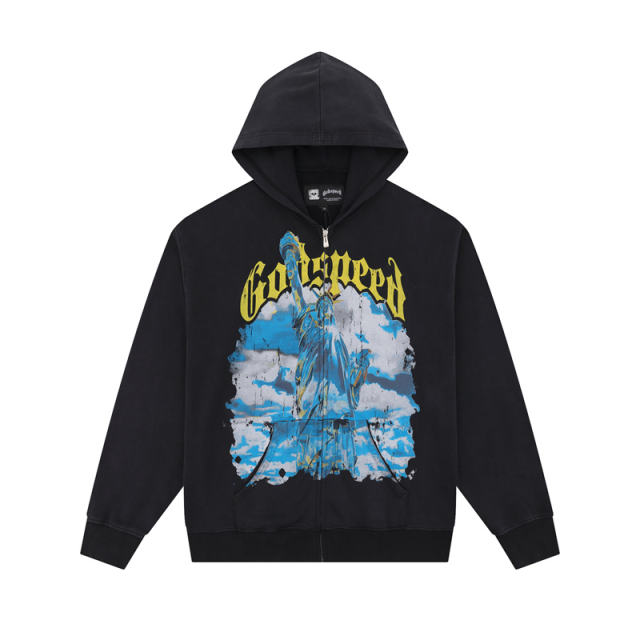 God Speed Statue of Liberty Hoodie 3 Colors