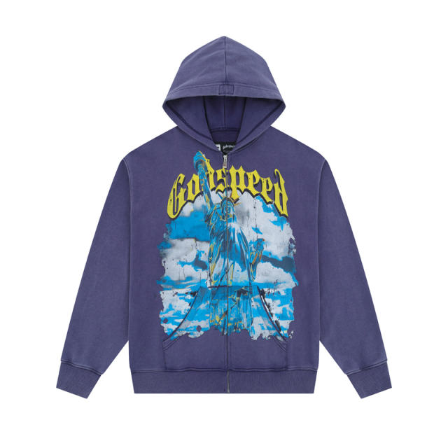 God Speed Statue of Liberty Hoodie 3 Colors