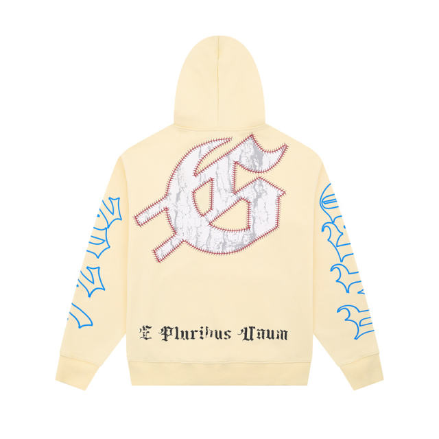 God Speed Baseball Hoodie Beige