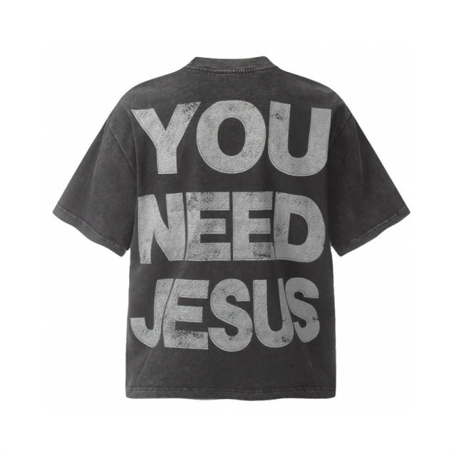 Saint Michael You Need Jesus Tee Black