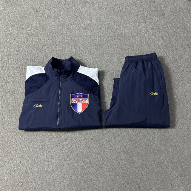 Corteiz Nylon Jacket Navy Blue