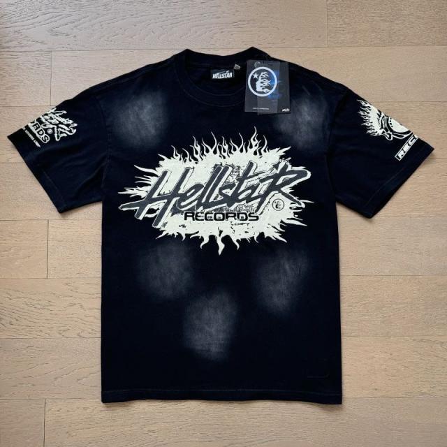 Hellstar Records Logo T-Shirt Tee Washed