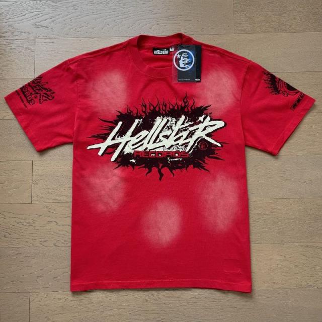 Hellstar Records Logo T-Shirt Tee Washed