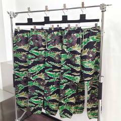 1:1 Quality DENIM TEARS Camouflage Print Zip Hoodie Green