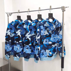 1:1 Quality DENIM TEARS Camouflage Print Zip Hoodie