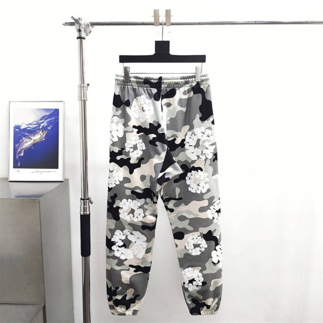 1:1 Quality DENIM TEARS Camouflage Print Zip Hoodie