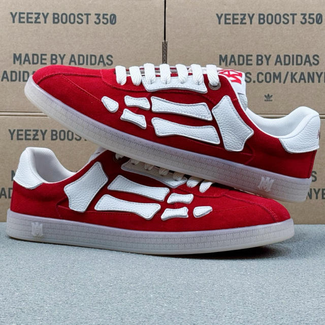 Maison Mihara Yasuhiro x MMY Amir* Skel-Top Low Sneakers Shoes Red