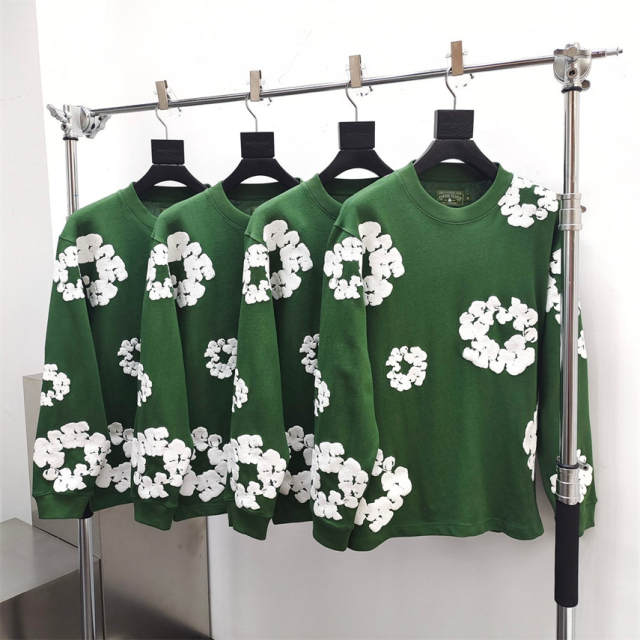 1:1 Quality Denim Tears Wreath Floral Sweatshirt