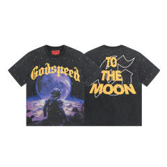 Godspeed To The Moon T-Shirt Black