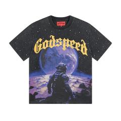 Godspeed To The Moon T-Shirt Black