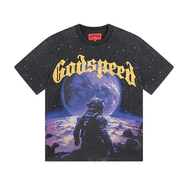 Godspeed To The Moon T-Shirt Black