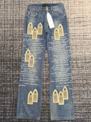 [Best Quality]1:1 Who Decides War Embroidered Jeans