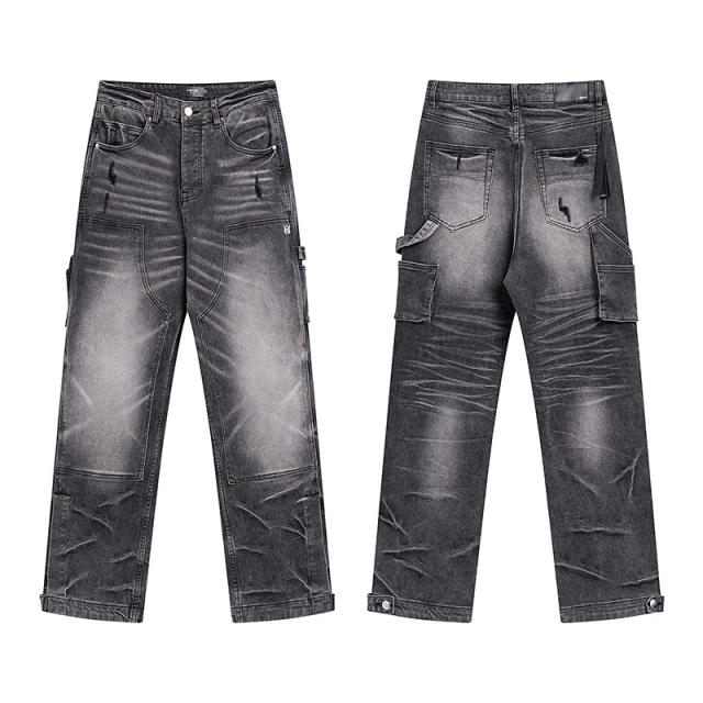 Amir* Jeans Straight Pants Black