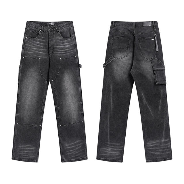 Amir* Jeans Straight Pants Black