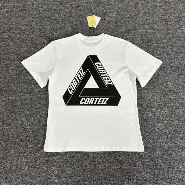 Corteiz Tee White Black