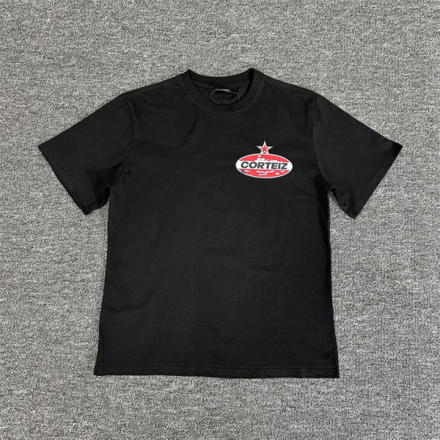 Corteiz Tee White Black