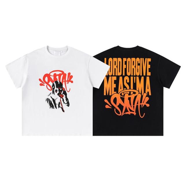 Syna World Lord Forgive T-Shirt Black White