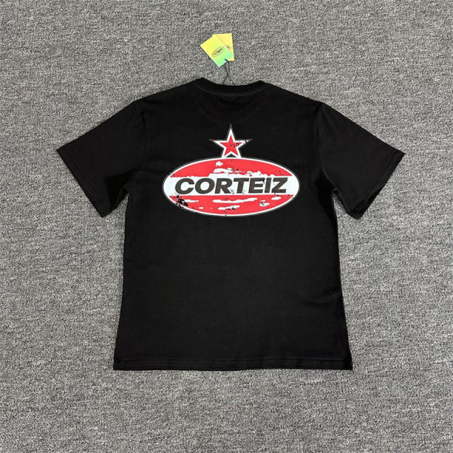 Corteiz Tee White Black