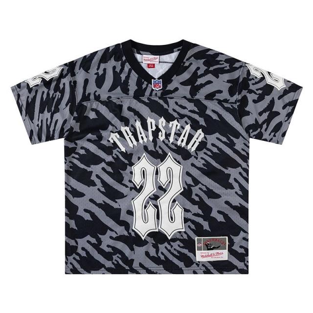 Trapstar 22 Football Jersey T-Shirt Black Gray