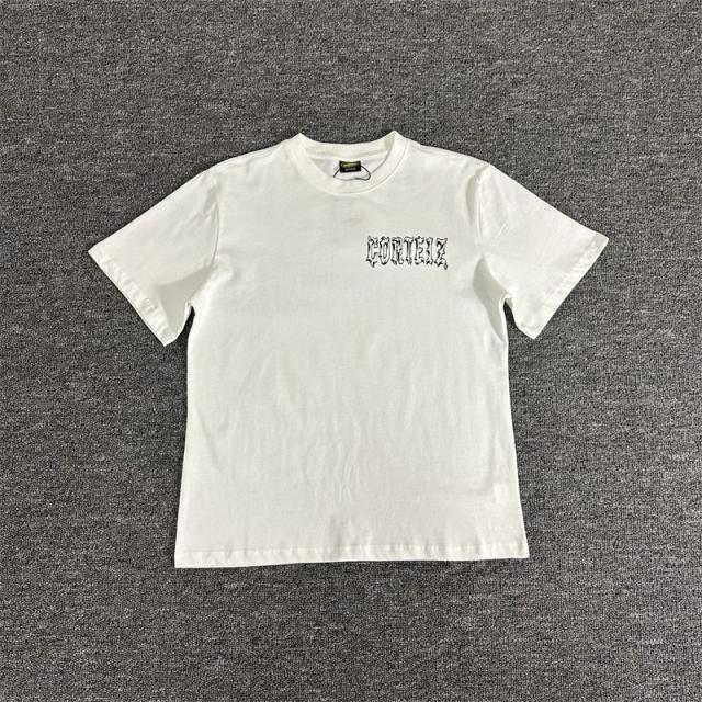 Corteiz Tee White Black