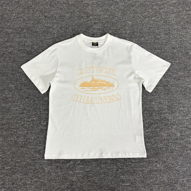 Corteiz Tee White Black