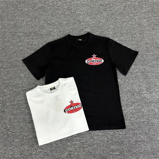 Corteiz Tee White Black