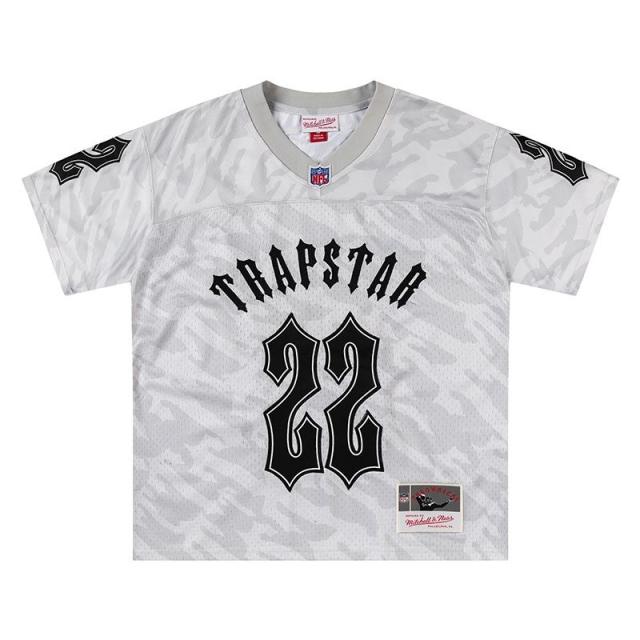 Trapstar 22 Football Jersey T-Shirt Black Gray