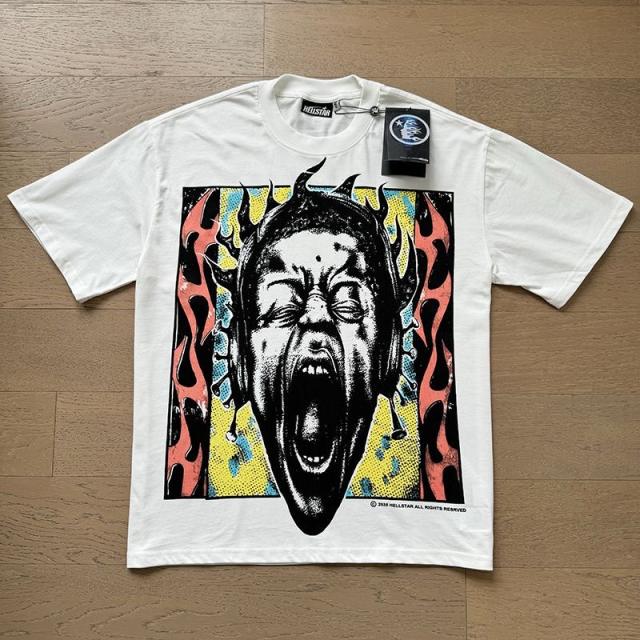 Hellstar Men T-Shirt Tee White
