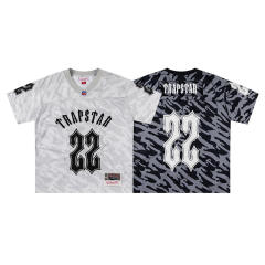 Trapstar 22 Football Jersey T-Shirt Black Gray
