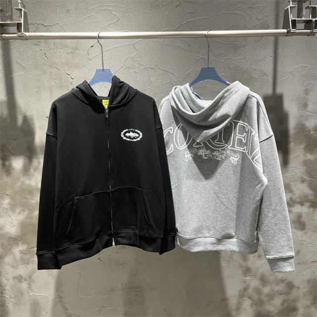 Corteiz Alcatraz 4th Anniversary Fleece Tracksuit Hoodie Pants Black Gray White Blue