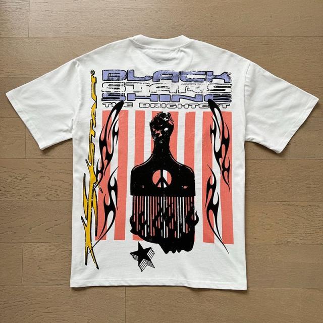 Hellstar Men T-Shirt Tee White
