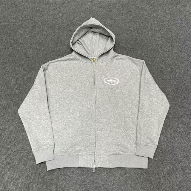 Corteiz Alcatraz 4th Anniversary Fleece Tracksuit Hoodie Pants Black Gray White Blue